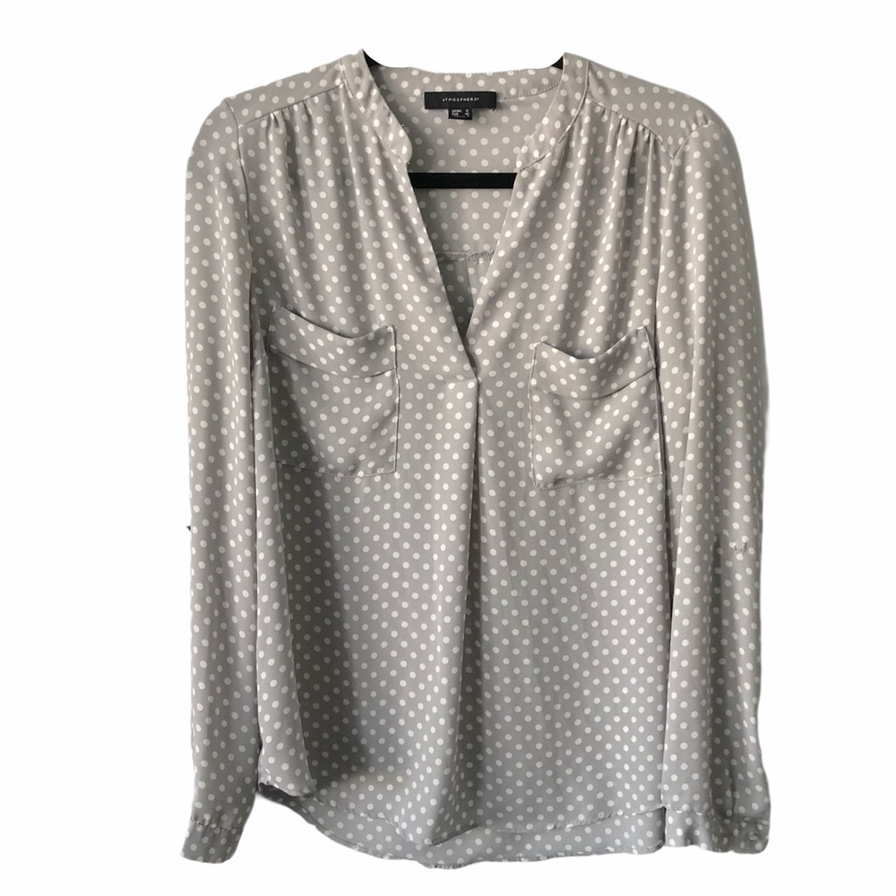 Polka dot long sleeve European lightweight Sz 8 Sm